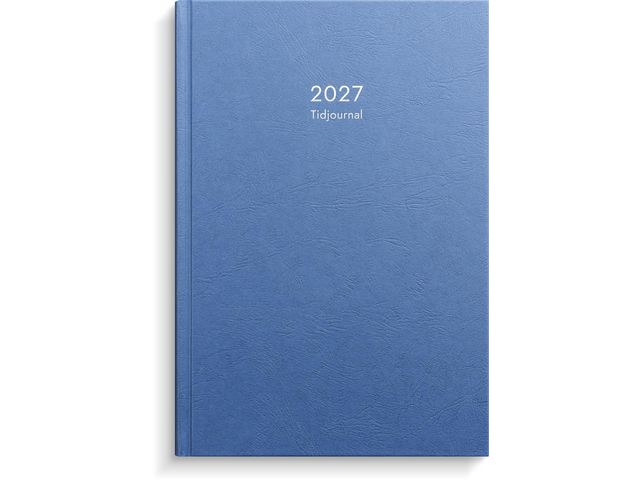 Burde Tidjournal 2027 blå | Almanackor och kalendrar - Bokningskalendrar - Tidsjournaler | Kontorsexperten