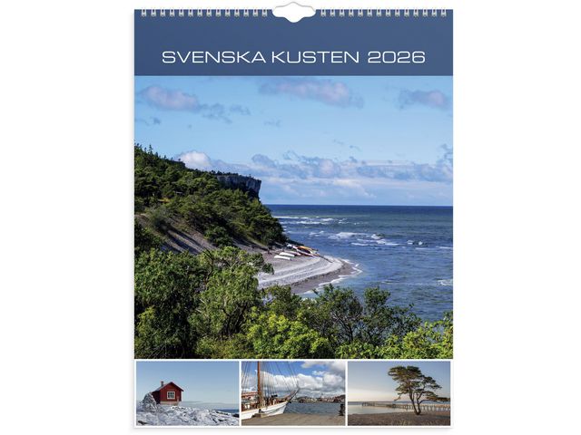 Burde Väggkalender Svenska Kusten 2026 | Almanackor och kalendrar - Väggkalendrar - Bildkalendrar | Kontorsexperten