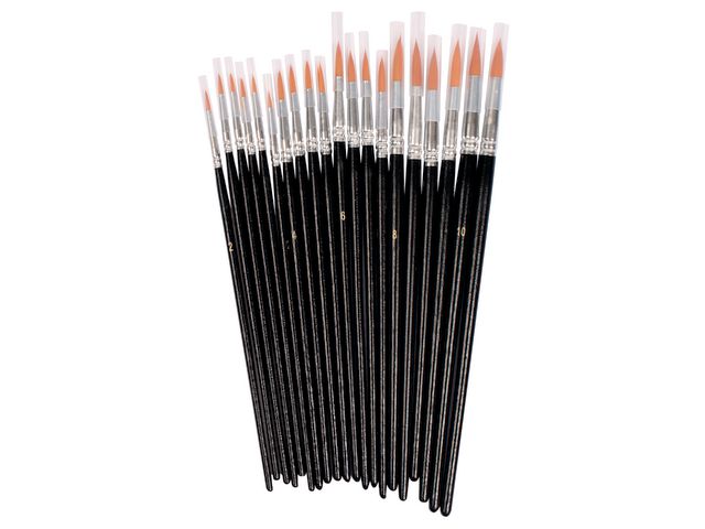 PLAYBOX Syntetpenselset runda 20/fp | Skola och förskola - Målarfärg och tillbehör - Penslar | Kontorsexperten