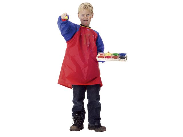 PLAYBOX Förkläde med ärmar, 65 cm | Skola och förskola - Bild och form - Målarförkläden och bordsskydd | Kontorsexperten