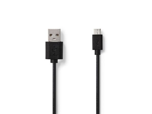 NEDIS Kabel USB-A Ha - USB Micro B 1m | Datorprodukter - Kablar och adaptrar - USB-kablar | Kontorsexperten
