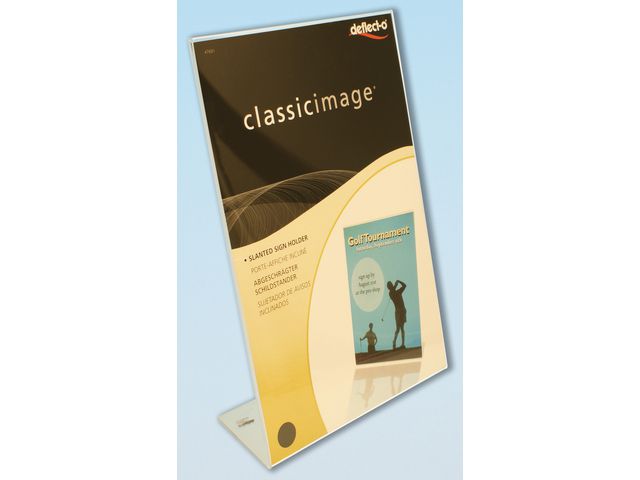 deflecto® Informationsställ A3 lutande 6/fp | Kontorsmöbler och inredning - Tavlor ställ och ramar - Informationsställ | Kontorsexperten