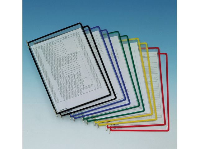 tarifold Panel A4 sorterade färger 10/fp | Kontorsmaterial - Till skrivbordet - Bordsställ och panelsystem | Kontorsexperten