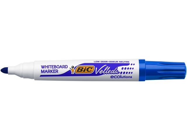 BIC® Whiteboardpenna Velleda® 1701 medelfin kulspets, blå | Kontorsmaterial - Pennor - Whiteboardpennor - Skuren spets | Kontorsexperten