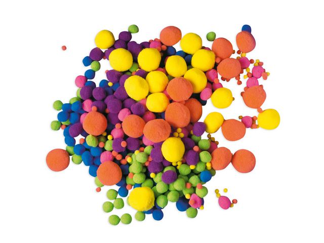PLAYBOX Pompom neon 500/fp | Skola och förskola - Hobbymaterial - Pyssel | Kontorsexperten