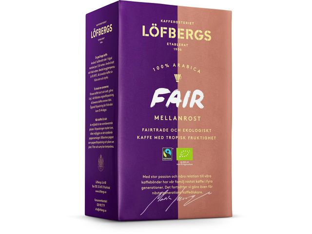 Löfbergs Kaffe Fair Mellan Eko/FT 450g | Kök och servering - Kaffe och te - Bryggkaffe | Kontorsexperten