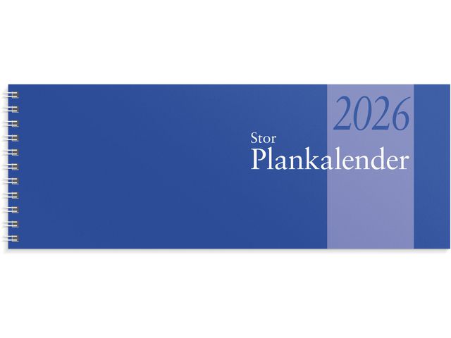 Burde Stor Plankalender 2026 spiralbunden | Almanackor och kalendrar - Bordskalendrar och skrivunderlägg - Bordskalendrar | Kontorsexperten