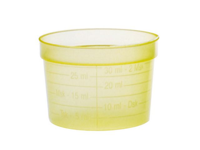 Medicinbägare 30ml Gul 50/fp | Sjukvård och omsorg - Diagnos och behandling - Medicinering | Kontorsexperten