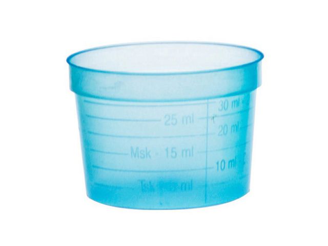 Mätmuggar för engångsbruk, plast, 30&nbsp,ml 50/fp | Sjukvård och omsorg - Diagnos och behandling - Medicinering | Kontorsexperten