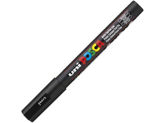 POSCA Märkpenna Posca PC-3M svart | Kontorsmaterial - Pennor - Märkpennor - Special | Kontorsexperten