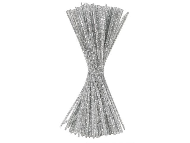 PLAYBOX Piprensare glitter 30cm silver 100/fp