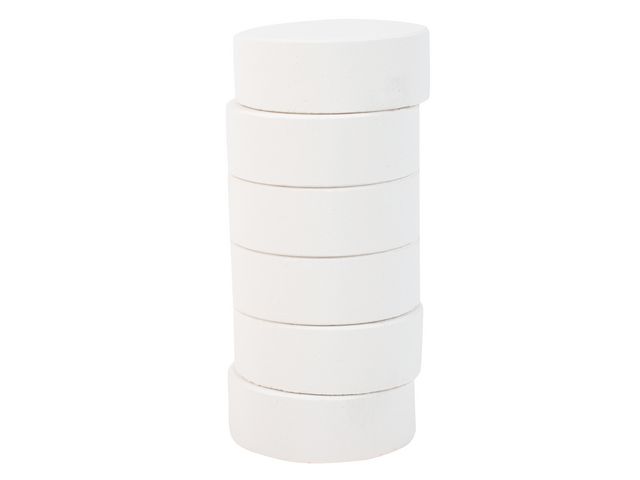 PLAYBOX Färgpuckar 57mm, vit 6/fp | Skola och förskola - Målarfärg och tillbehör - Färgblock | Kontorsexperten