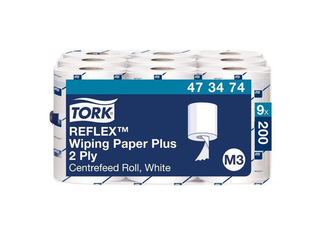 Tork Torkrulle Reflex Plus Mini M3 9/fp | Städ och hygien - Toalettpapper och torkpapper - Torkrullar | Kontorsexperten