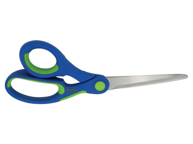 Lyreco PREMIUM Sax 21cm blå och grön | Kontorsmaterial - Till skrivbordet - Saxar - Kontor | Kontorsexperten