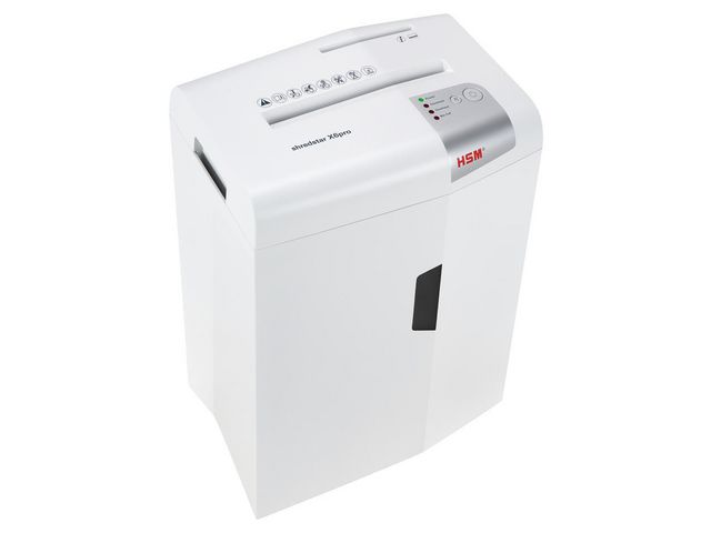 Produktfoto för HSM Shredstar X6pro dokumentförstörare med partikelstrimling, 6 ark, strimlar: gem, häftklamrar, CD-skivor, kreditkort