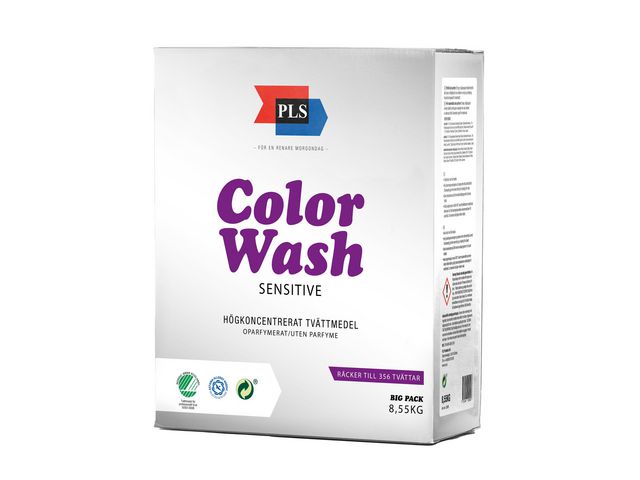 PLS Tvättmedel ColorWash sensitive 8,55kg | Städ och hygien - Tvättmedel och klädvård - Tvättmedel | Kontorsexperten