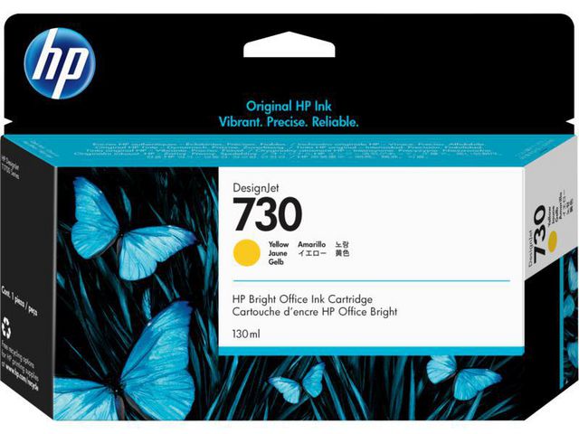 HP Bläckpatron P2V64A 730 Gul | Toner och bläck - Bläckpatroner - Bläckpatroner HP | Kontorsexperten