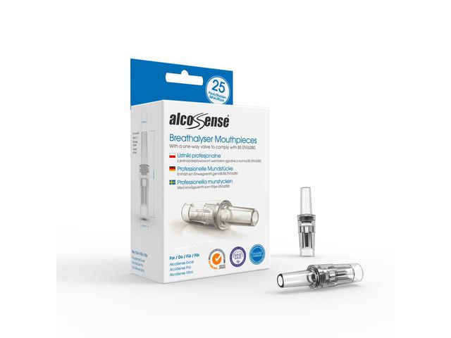AlcoSense® Munstycke professional 25/fp | Skyddsutrustning - Personligt skydd - Alkoholmätare | Kontorsexperten