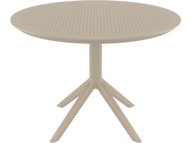 Bord SIESTA Sky runt 105cm taupe | Kontorsmöbler och inredning - Utemöbler - Bord | Kontorsexperten
