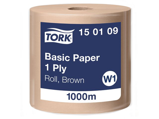 TORK Industritorkrulle Universal W1 1-lag brun | Städ och hygien - Toalettpapper och torkpapper - Industritork | Kontorsexperten