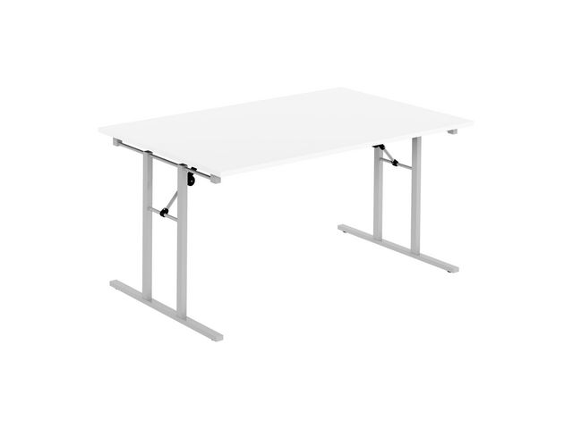 deNord Design Fällbord 1600x800x730x25 vit/silver | Kontorsmöbler och inredning - Bord och hurtsar - Fällbord | Kontorsexperten