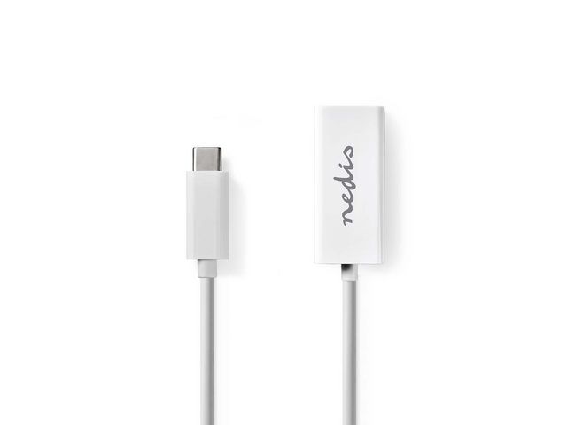 NEDIS Adapter USB-C Ha - RJ45 Ho 0,15m | Datorprodukter - Kablar och adaptrar - Adaptrar - Övriga | Kontorsexperten