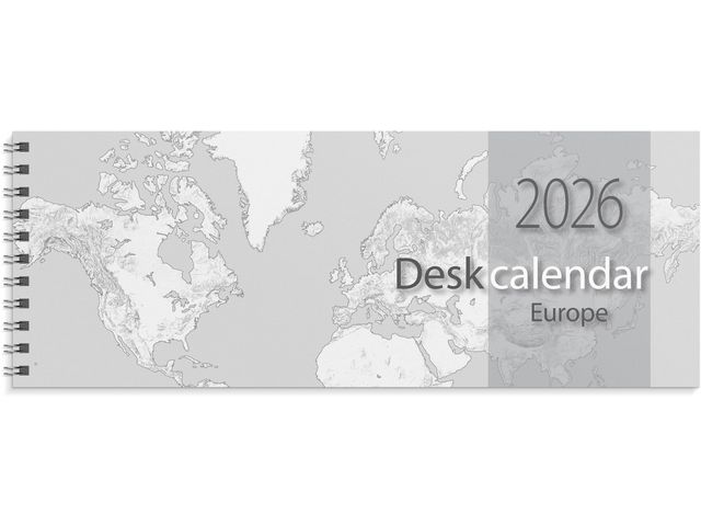 Burde Desk calendar Europe 2026 | Almanackor och kalendrar - Bordskalendrar och skrivunderlägg - Bordskalendrar | Kontorsexperten