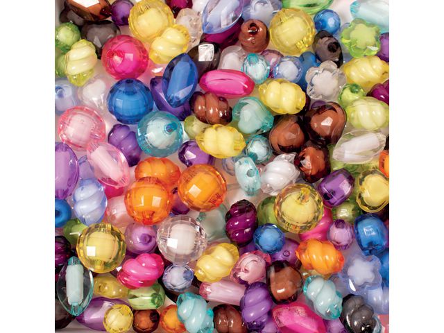 Pärlor facett blandade former 350/fp | Skola och förskola - Hobbymaterial - Pärlor | Kontorsexperten