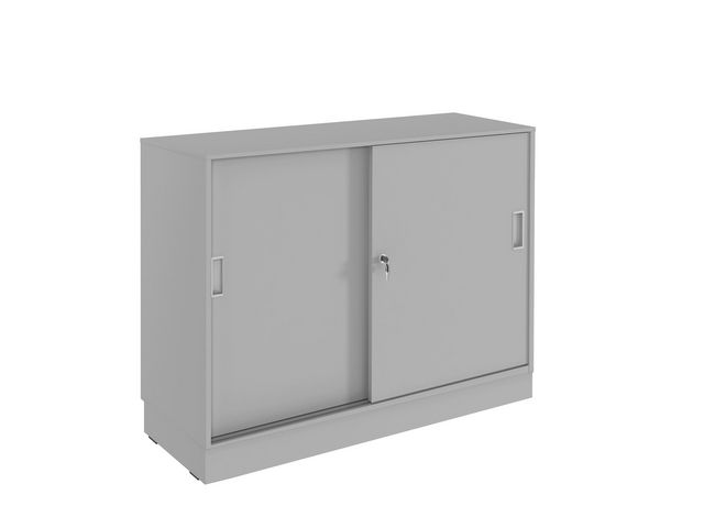 deNord Design Skjutdörrskåp 2xA4 1200 mm grå | Kontorsmöbler och inredning - Skåp och hyllor - Skåp | Kontorsexperten