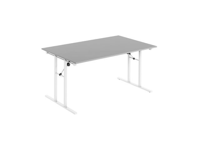 DENORD DESIGN Fällbord 1600x800x730x25 grå/vit | Kontorsmöbler och inredning - Bord och hurtsar - Fällbord | Kontorsexperten