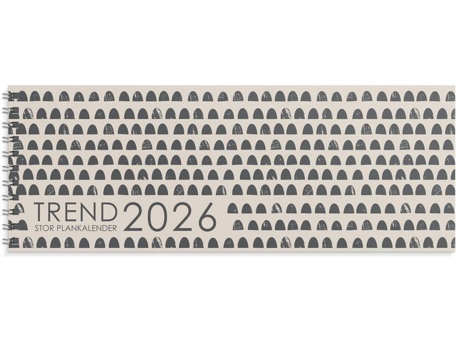 Burde Stor Plankalender Trend 2026 | Almanackor och kalendrar - Bordskalendrar och skrivunderlägg - Bordskalendrar | Kontorsexperten