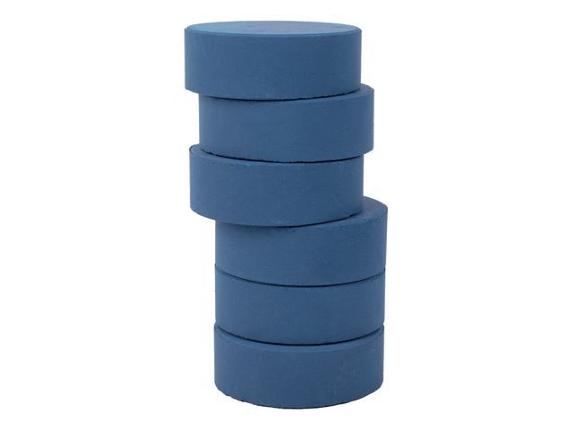 PLAYBOX Färgpuckar 57mm, mörkblå 6/fp | Skola och förskola - Målarfärg och tillbehör - Färgblock | Kontorsexperten