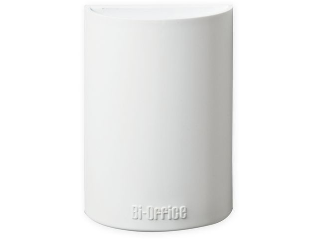 Bi-Office Hållare för whiteboard, magnetisk, vit, 110 x 75 x 42 mm | Kontorsmöbler och inredning - Whiteboardtavlor och tillbehör - Hållare för pennor och taveltork | Kontorsexperten