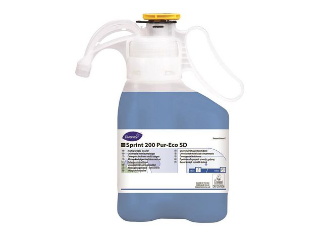 Taski Allrengöring Sprint 200 Pur-Eco SD E1a, koncentrerad, SmartDose-flaska 1,4l | Städ och hygien - Rengöringsmedel - Allrent | Kontorsexperten
