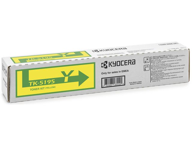 KYOCERA Toner, 5195Y, gul, 1T02R4ANL0 | Toner och bläck - Tonerkassetter - Toner Kyocera | Kontorsexperten