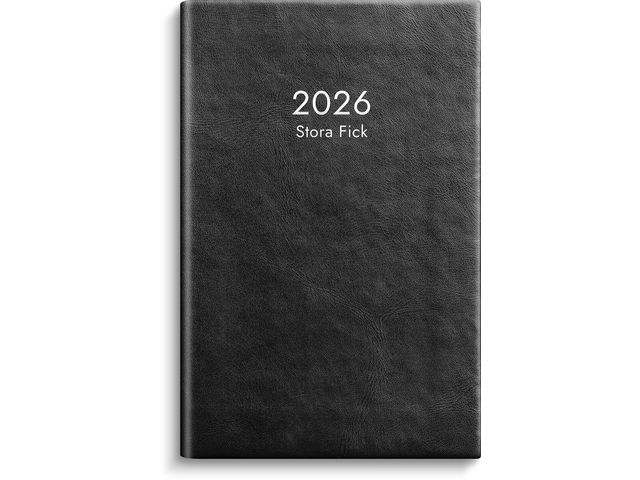 Burde Kalender Stora Fick 2026 svart | Almanackor och kalendrar - Fickkalendrar - Stora fickkalendrar | Kontorsexperten