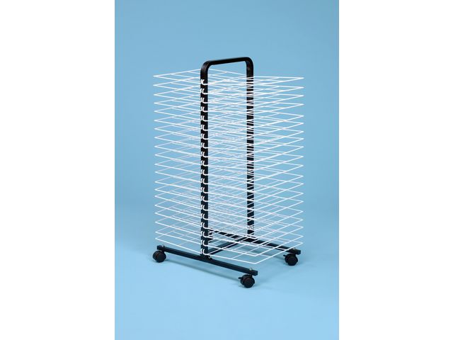 Torkställ på hjul | Skola och förskola - Bild och form - Torkhyllor och förvaring | Kontorsexperten