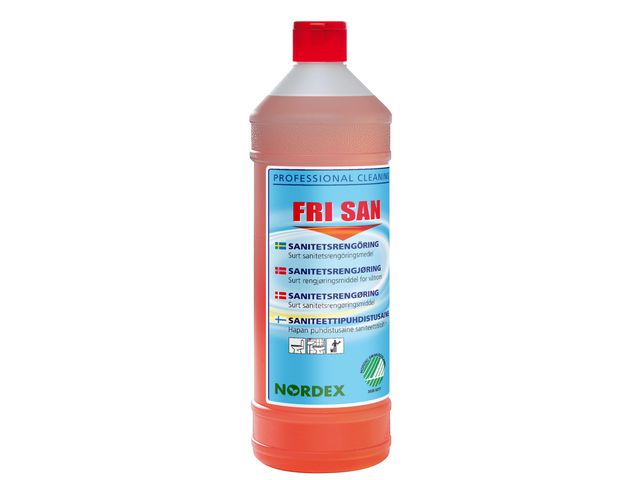 NORDEX Fri San rengörare 1l | Städ och hygien - Rengöringsmedel - Sanitetsrent | Kontorsexperten
