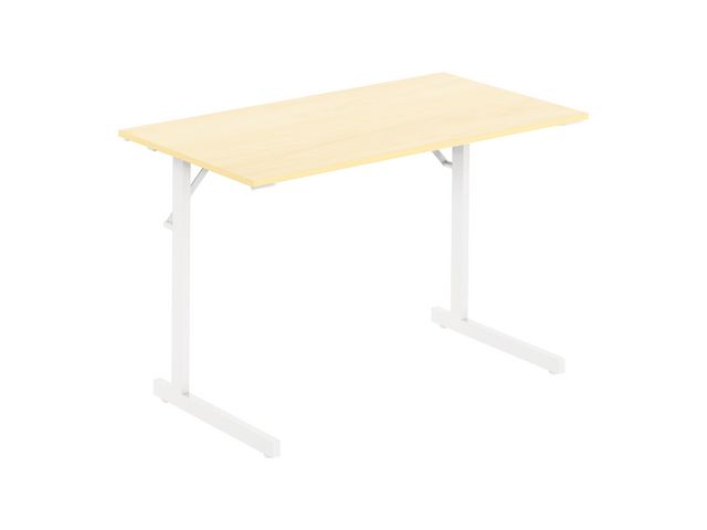 DENORD DESIGN Fällbord 1200x500x715x18 björk/vit | Kontorsmöbler och inredning - Bord och hurtsar - Fällbord | Kontorsexperten