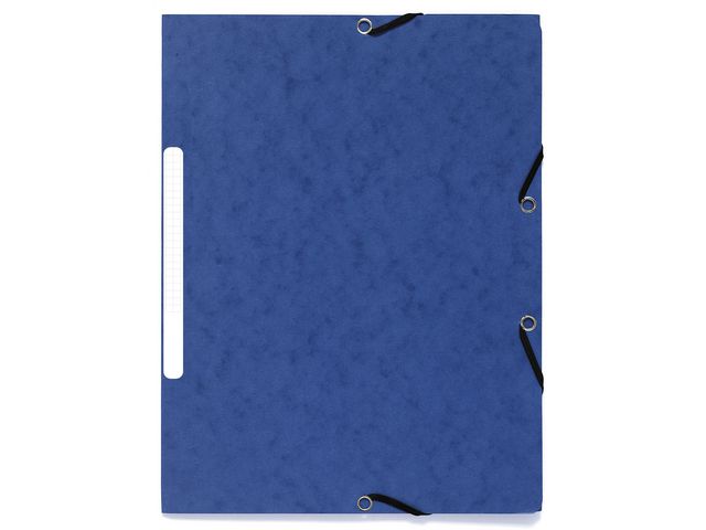 Exacompta Gummibandsmapp Recycle A4 3-kl blå