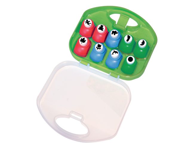 PLAYBOX Hemslöjdsspakstanssats, 9 mallar, 18 mm 9/fp | Skola och förskola - Bild och form - Figurstansar och mönsterverktyg | Kontorsexperten