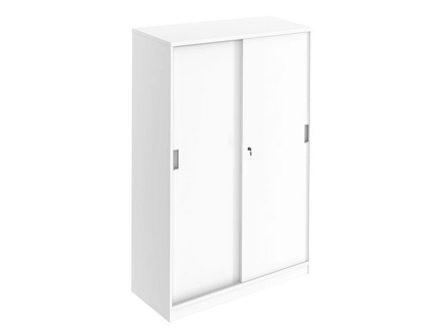 deNord Design Skjutdörrskåp 3xA4 800 mm vit | Kontorsmöbler och inredning - Skåp och hyllor - Skåp | Kontorsexperten