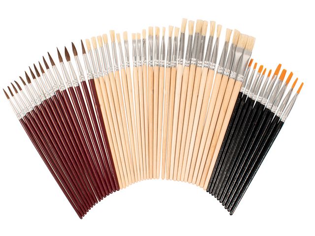 PLAYBOX Penselset 50/fp | Skola och förskola - Målarfärg och tillbehör - Penslar | Kontorsexperten