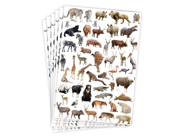 PLAYBOX Djurstickers 300/fp | Skola och förskola - Hobbymaterial - Bokmärken och stickers | Kontorsexperten