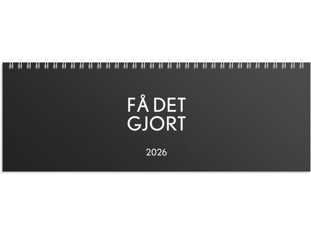 Burde Bordsalmanacka Få det gjort 2026 | Almanackor och kalendrar - Bordskalendrar och skrivunderlägg - Bordskalendrar | Kontorsexperten