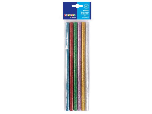PLAYBOX Limstänger 11 mm glitter 6/fp | Skola och förskola - Bild och form - Klister och hobbylim | Kontorsexperten
