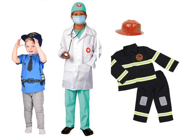 Den Goda Fen Maskeraddräkt yrken 3/fp | Skola och förskola - Lekmaterial - Maskeraddräkter | Kontorsexperten