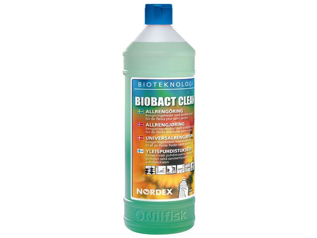 NORDEX Allrengöring Biobact Clean 1L | Städ och hygien - Rengöringsmedel - Allrent | Kontorsexperten