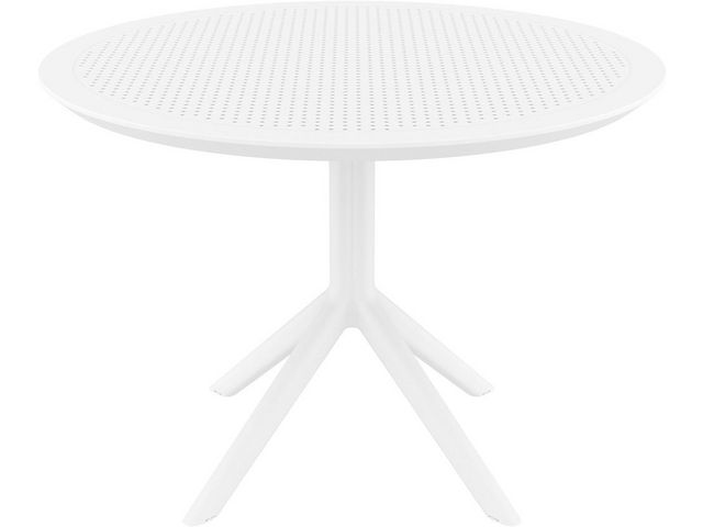 Bord SIESTA Sky runt 105cm vit | Kontorsmöbler och inredning - Utemöbler - Bord | Kontorsexperten