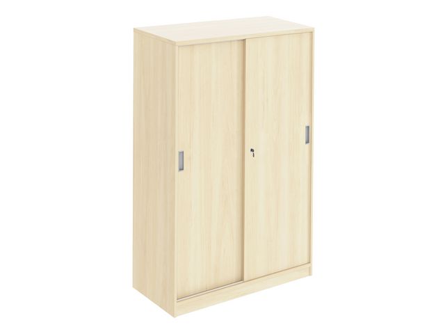 DENORD DESIGN Skjutdörrskåp 3xA4 800 mm björk | Kontorsmöbler och inredning - Skåp och hyllor - Skåp | Kontorsexperten